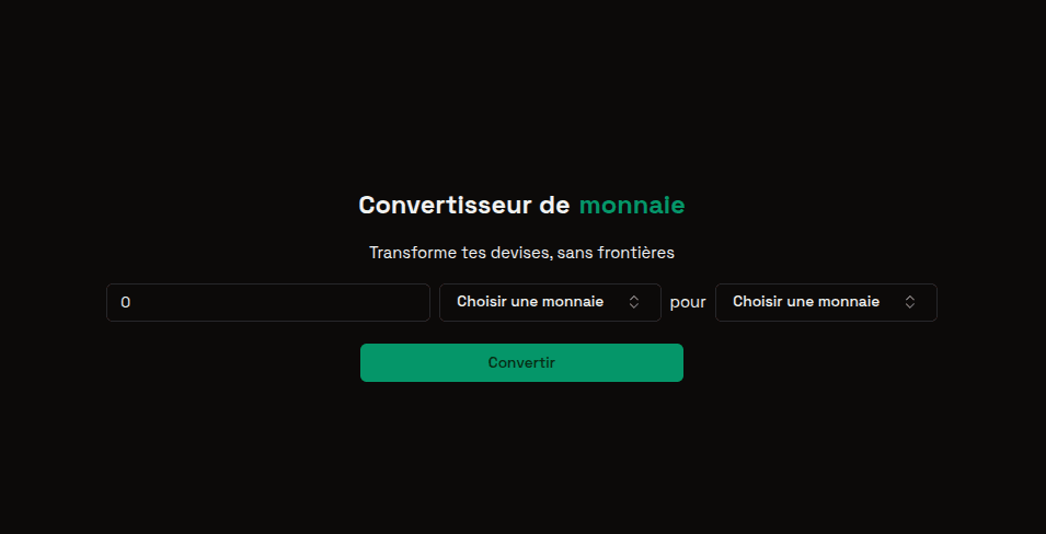 Convertisseur de devises